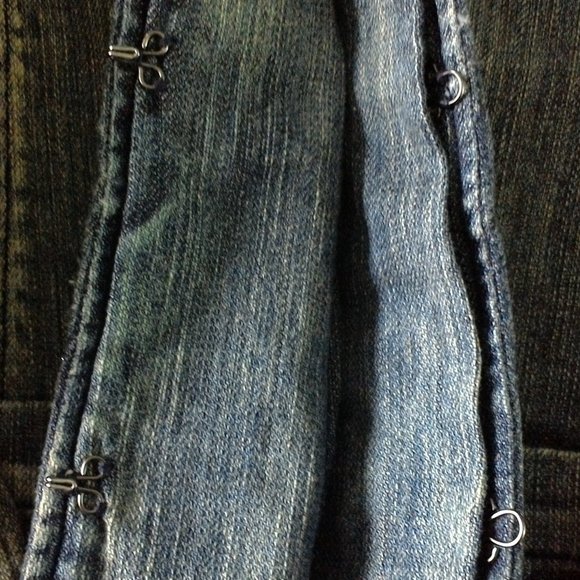 Cold Water Creek soutache shaped denim jacket P10 - Picture 6 of 7